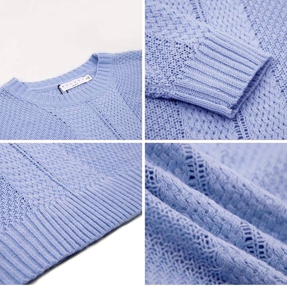 Blue Sweater *WORN ONCE* Perfect for a Gender Reveal - Picture 3 of 11